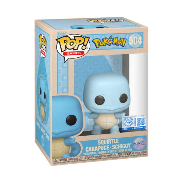 Funko POP! Games: Pokémon - Squirtle 504 (Special Edition) (Soft Color)
