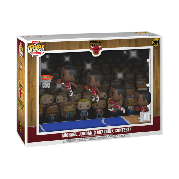 Funko POP! Moment Deluxe: Chicago Bulls – Michael Jordan 209 (1987 Dunk Contest)