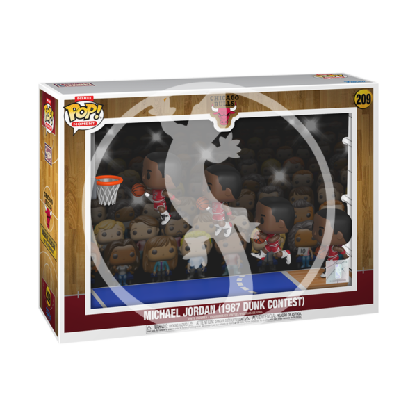Funko POP! Moment Deluxe: Chicago Bulls – Michael Jordan 209 (1987 Dunk Contest)
