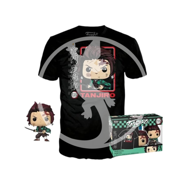 Funko POP! Animation: Demon Slayer - Tanjiro Kamado 867 (Special Edition & T-Shirt Size L)