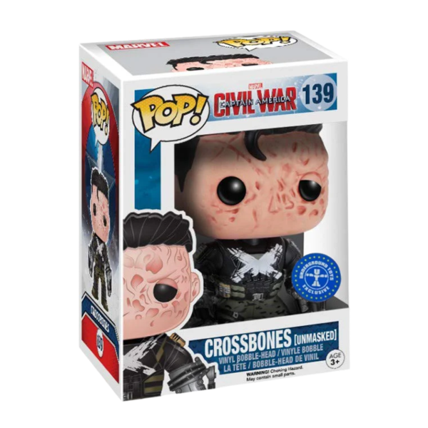 Funko POP! Movies: Marvel - Civil War (Captain America) - Crossbones Unmasked 139 (Exclusive)