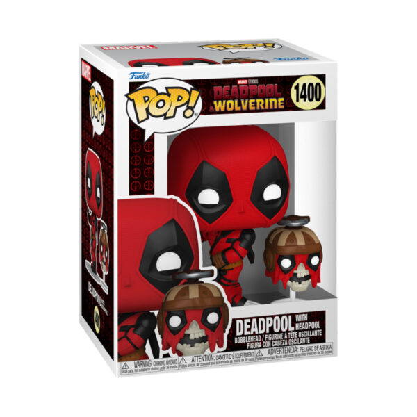 Funko POP! Movies: Marvel - Deadpool & Wolverine – Deadpool with Headpool 1400