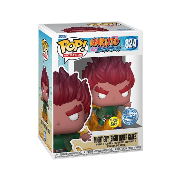 Funko POP! Animation: Naruto Shippuden – Might Guy 824 (Eight Inner Gates) (Glows in the Dark) (Special Edition)