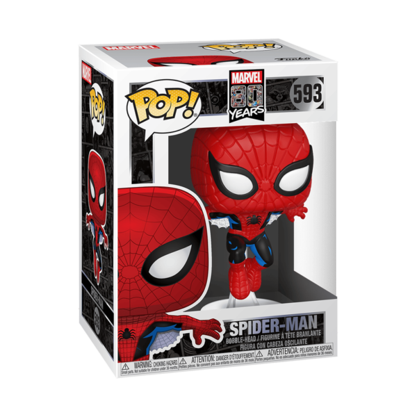 Funko POP! Marvel: 80th - First Appearance Spider-Man 593 (Bobble-Head)