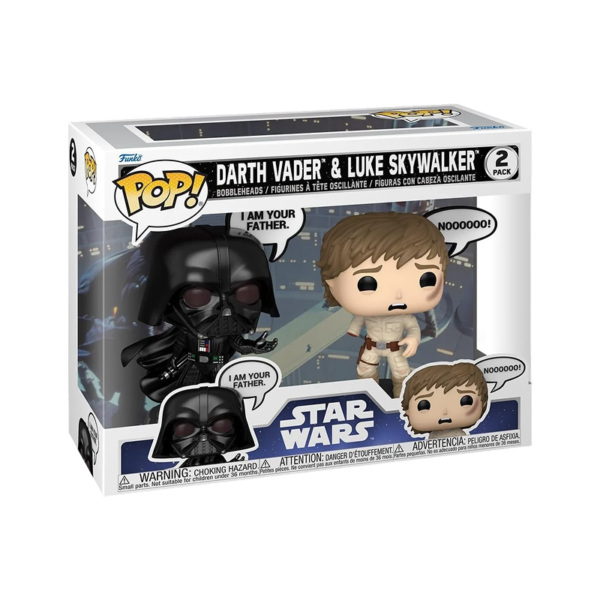 Funko POP! Movies: Star Wars - Darth Vader & Luke 2PK (Bobblehead)