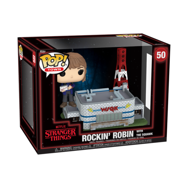 Funko POP! Movies: Stranger Things - Town Rockin' Robin con The Squawk 50 (Season 5)