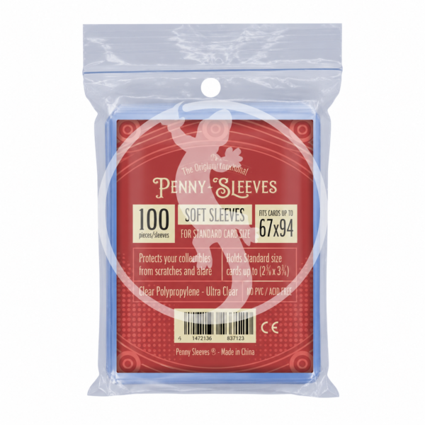 Penny Sleeves: Proteggi Carte Standard – Pacchetto da 100 Sleeves Morbide - Trasparenti