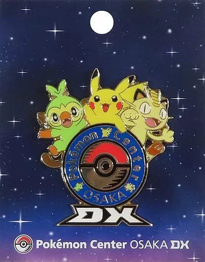 Pokémon: Spilla logo Pikachu & Grookey & Meowth - Pokémon Center Osaka DX