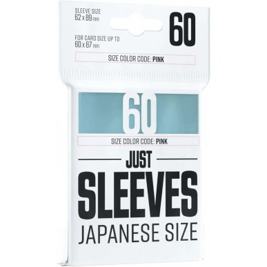 Japanese Size - Just Sleeves - Clear (60 Bustine) - Gamegenic