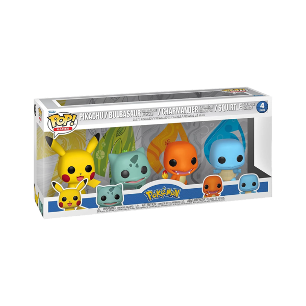 Funko POP! Games: Pokémon - Starters: Pikachu - Squirtle - Charmander - Bulbasaur 4