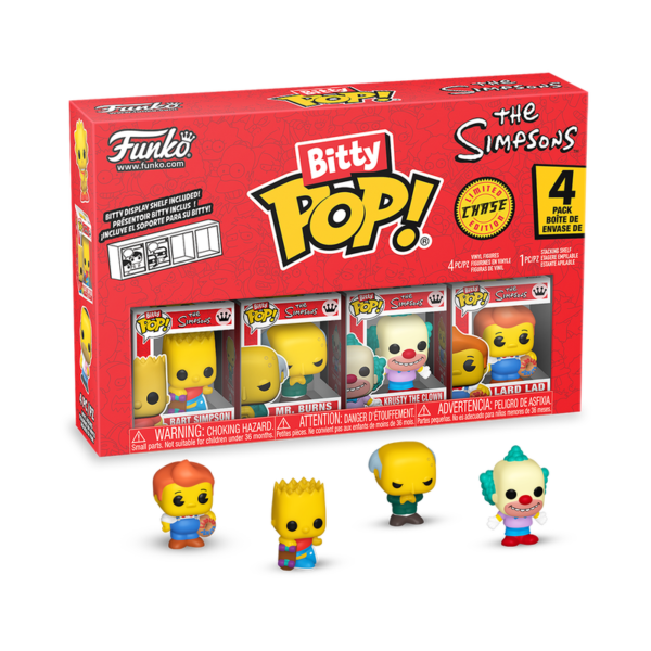 Bitty Pop! The Simpsons 4-Pack Series 1 (Chase)