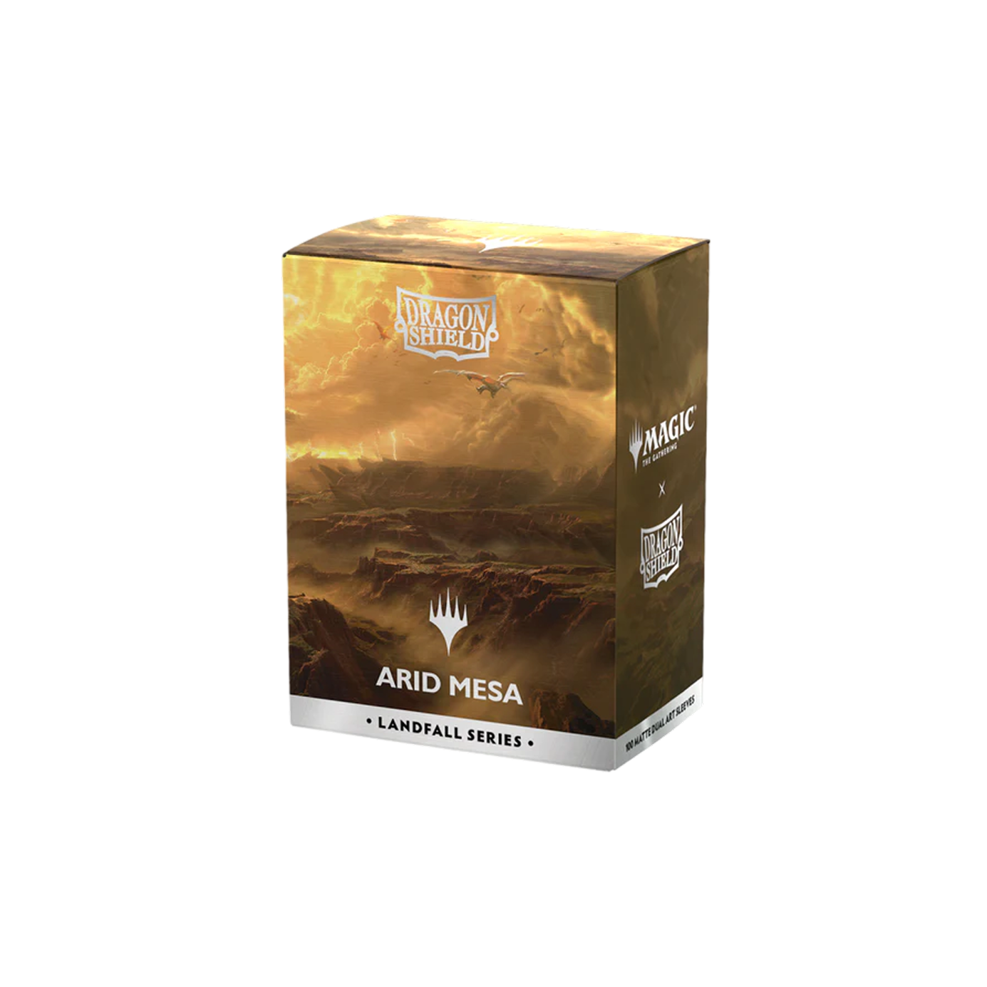 Dragon Shield x Magic The Gathering: Sleeves - Landfall Series: Matte Dual Art - Arid Mesa 100