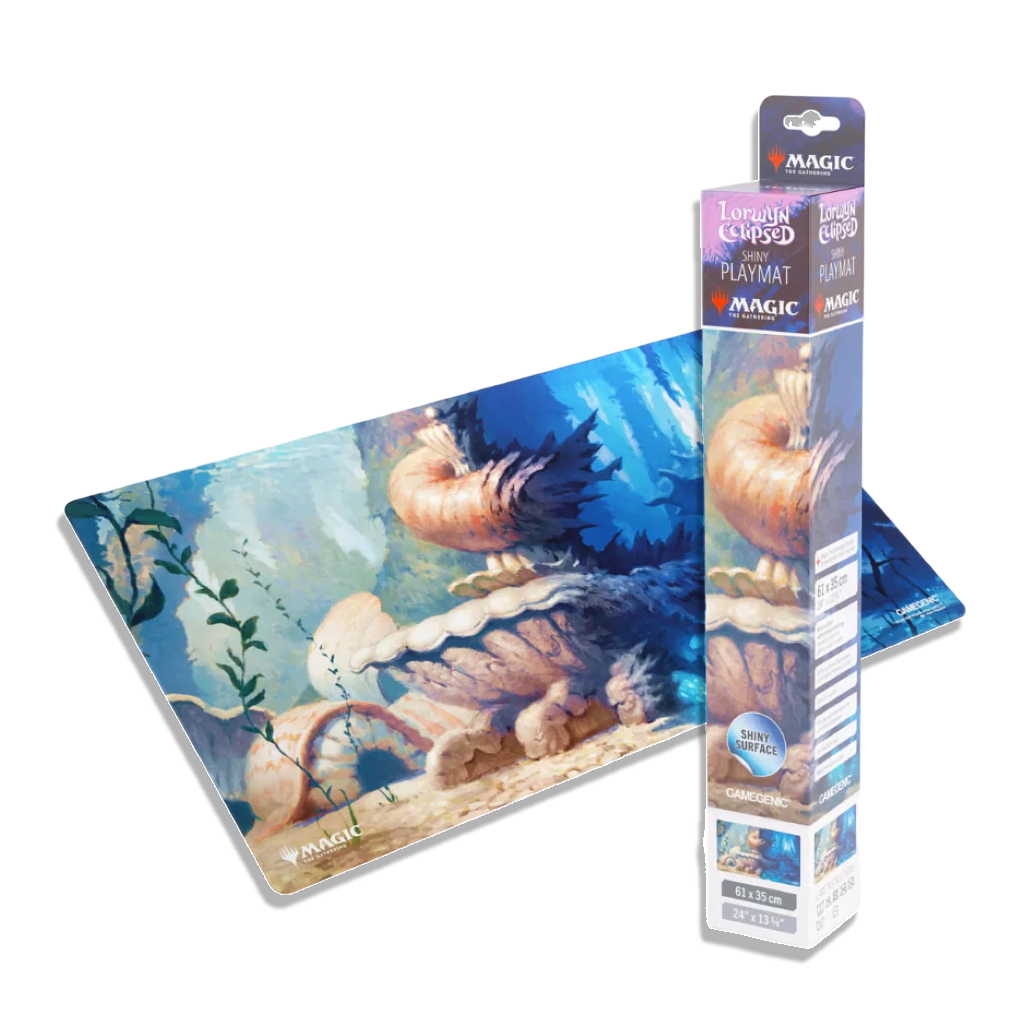 Magic: The Gathering Lorwyn Shiny Playmat – Hallowed Fountain – Gamegenic