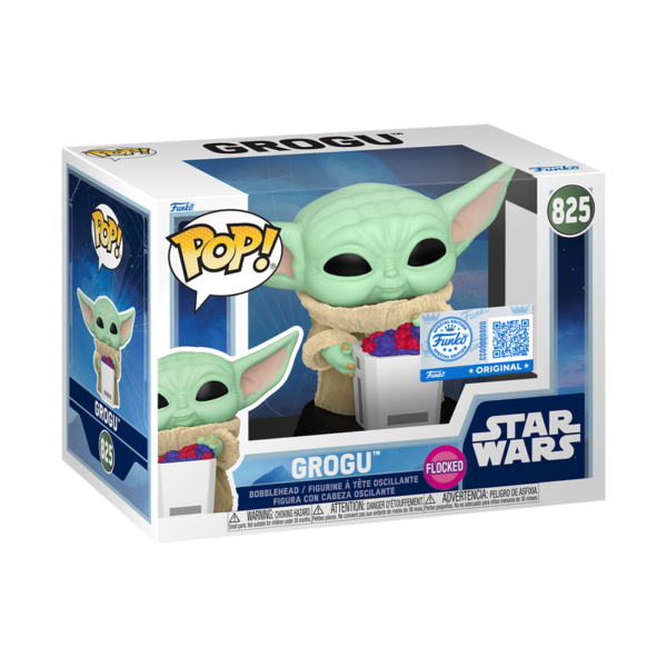 Funko POP! Star Wars - Grogu with Snack 825 (Flocked)