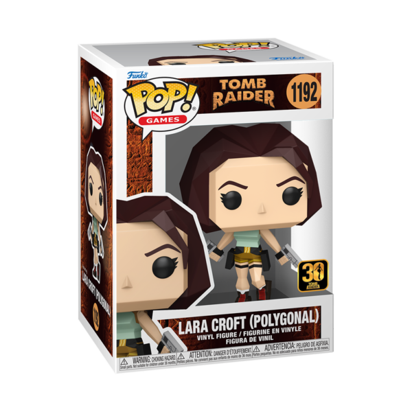 Funko POP! Games: Tomb Raider - Lara Croft Polygonal 1192 (30th Anniversary Edition)