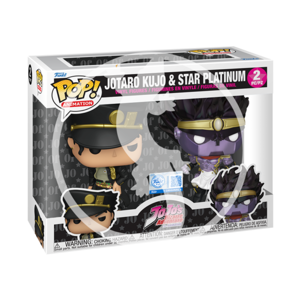 Funko POP! Animation: JoJo's Bizarre Adventure - Jotaro Kujo & Star Platinum 2