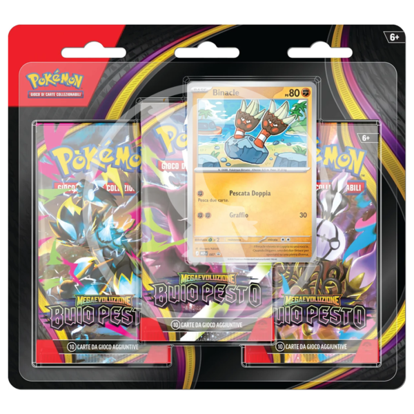 Pokémon: Megaevoluzione – Buio Pesto – Blister da tre bustine - Binacle ITA