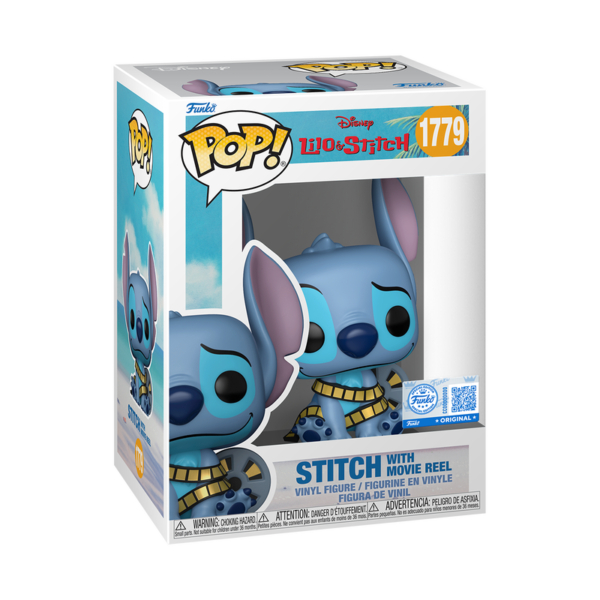 Funko POP! Disney: Lilo & Stitch - Stitch With Movie Reel - Limited Edition 1779