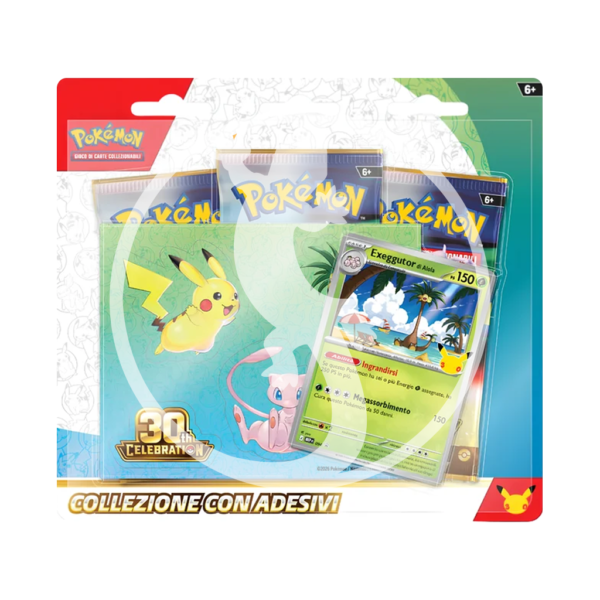 Pokémon: 30° Anniversario - Collezione con Adesivi Exeggutor di Alola ITA