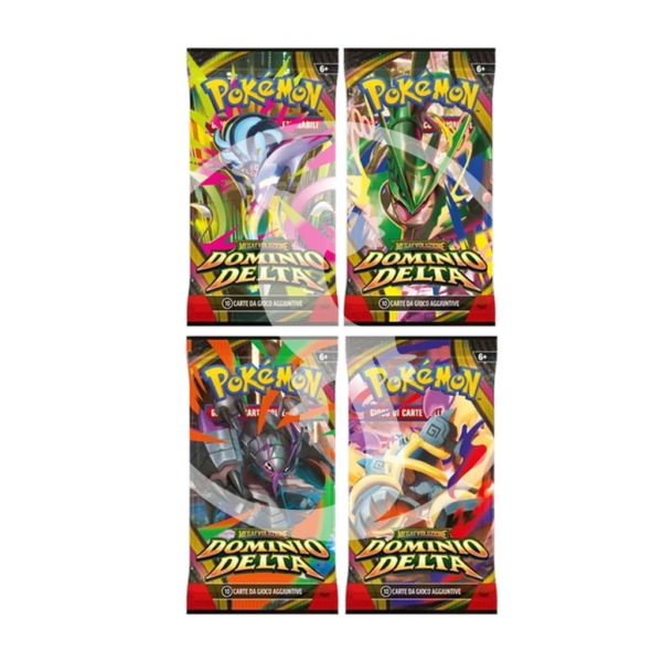 Pokémon: Megaevoluzione – Dominio Delta – ARTSET 4 Paper Sleeve Sealed ITA